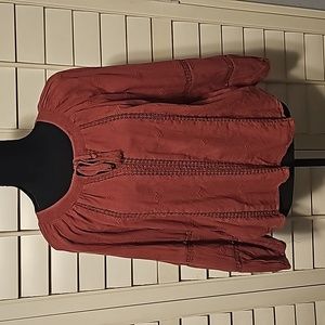 American Eagle Peasant blouse sz S